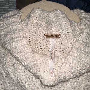White/cream free People cable sweater